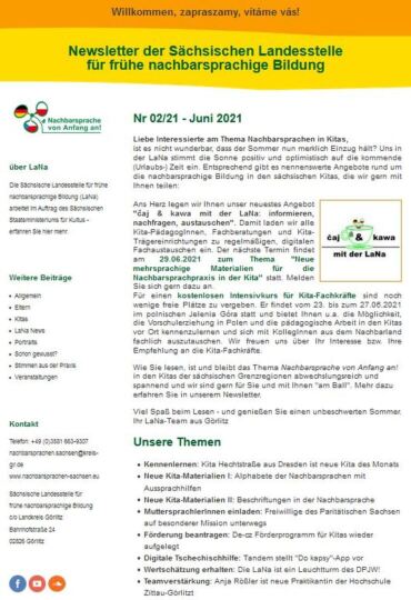 Dokumentbild LaNa-Newsletter Nr. 21/02