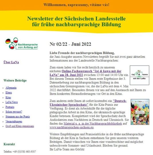 Dokumentbild LaNa-Newsletter Nr. 22/02