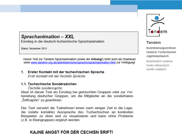 Dokumentbild Sprachanimation XXL 