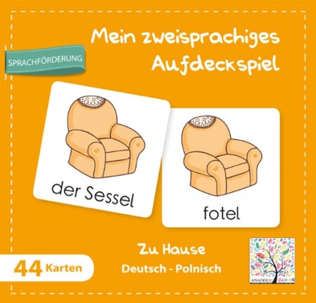 Dokumentbild Zweisprachiges Aufdeckspiel: Zu Hause