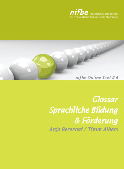 Dokumentbild Glossar Sprachliche Bildung  & Förderung