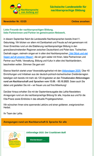 Dokumentbild LaNa-Newsletter Nr. 25/3
