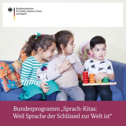 Dokumentbild Broschüre zum "Bundesprogramm Sprach-Kitas. Weil Sprache der Schlüssel zur Welt ist."