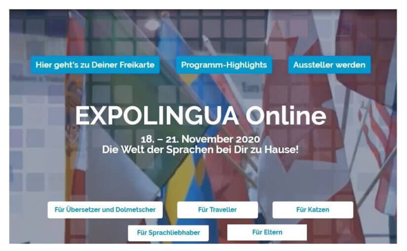 Darstellung Webseite zur Onlinemesse