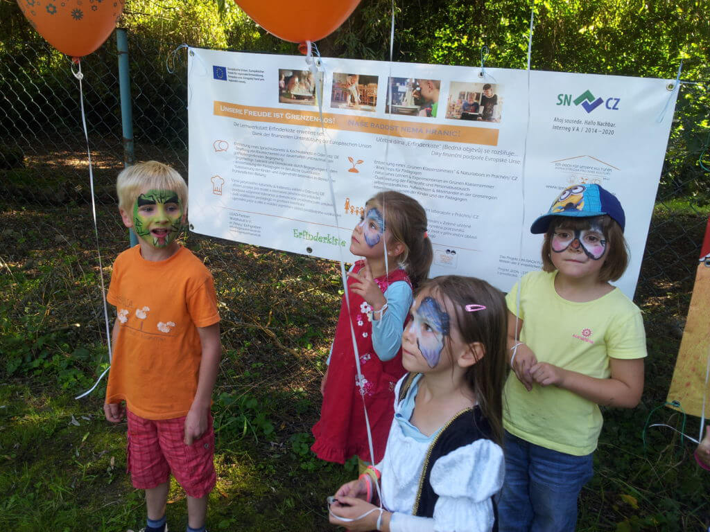 Kinder beim 1. deutsch-tschechischen Kindertag in Liberec