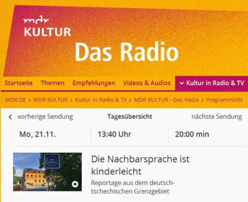 Radiobeitrag in der Soundcloud