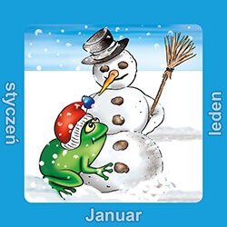 Kalendermotiv Januar mit Zába